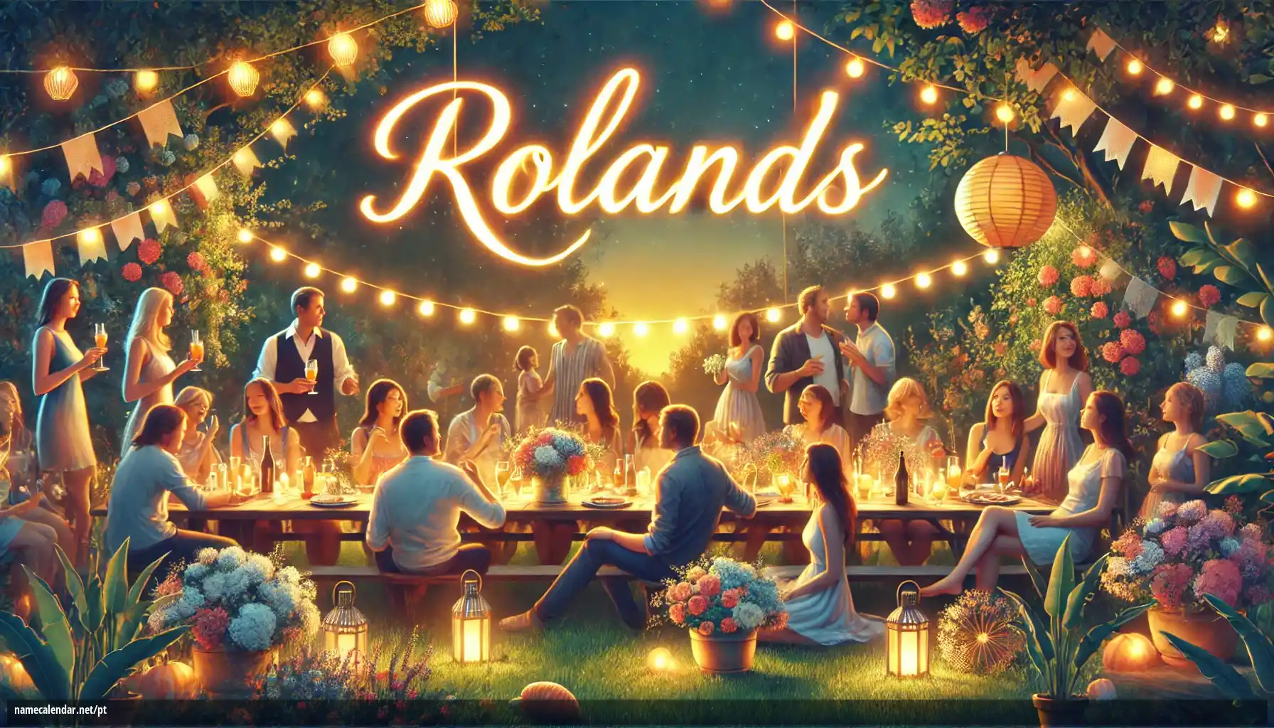Celebração do dia do nome e nome - Rolands