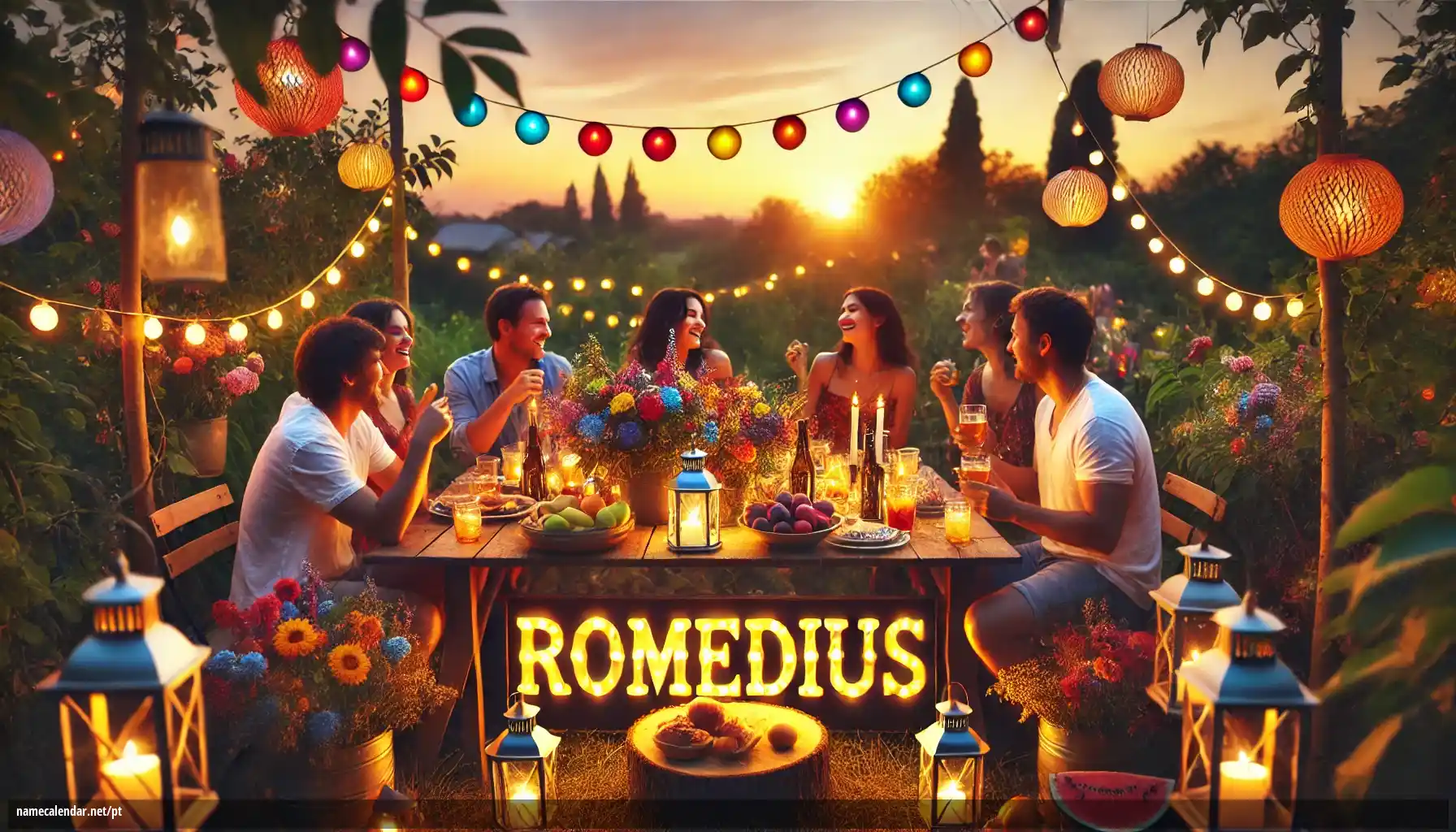 Celebração do dia do nome e nome - Romedius