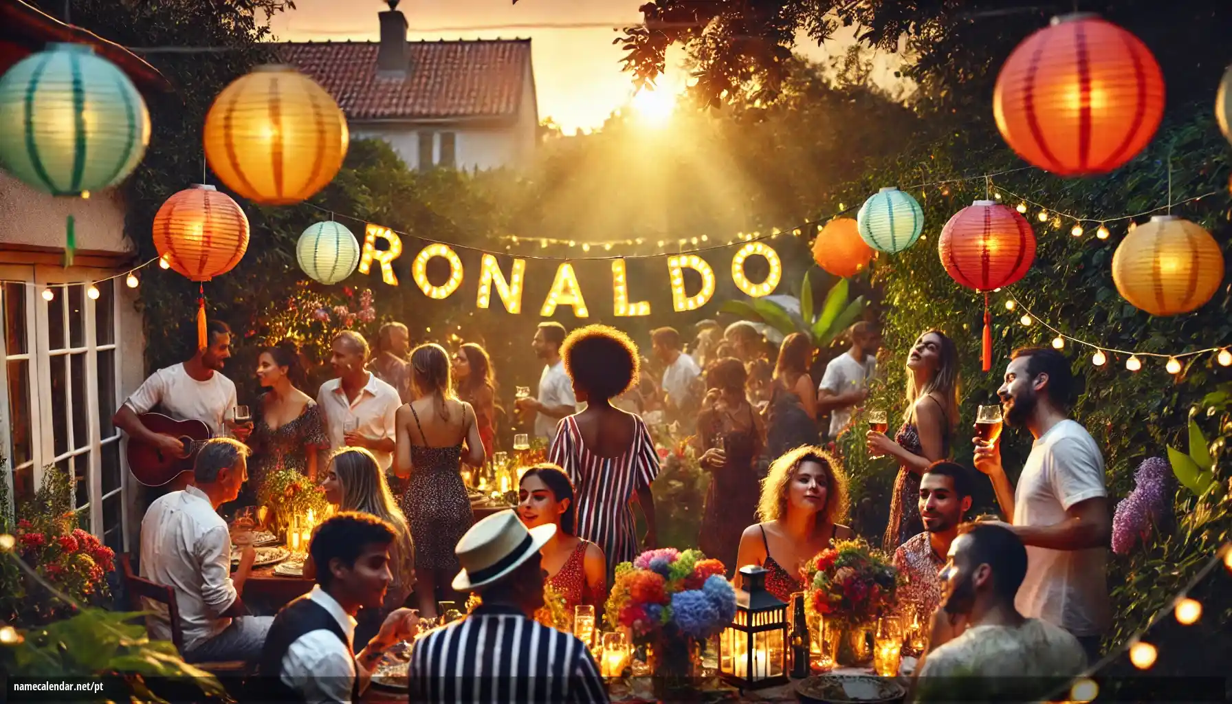 Celebração do dia do nome e nome - Ronaldo