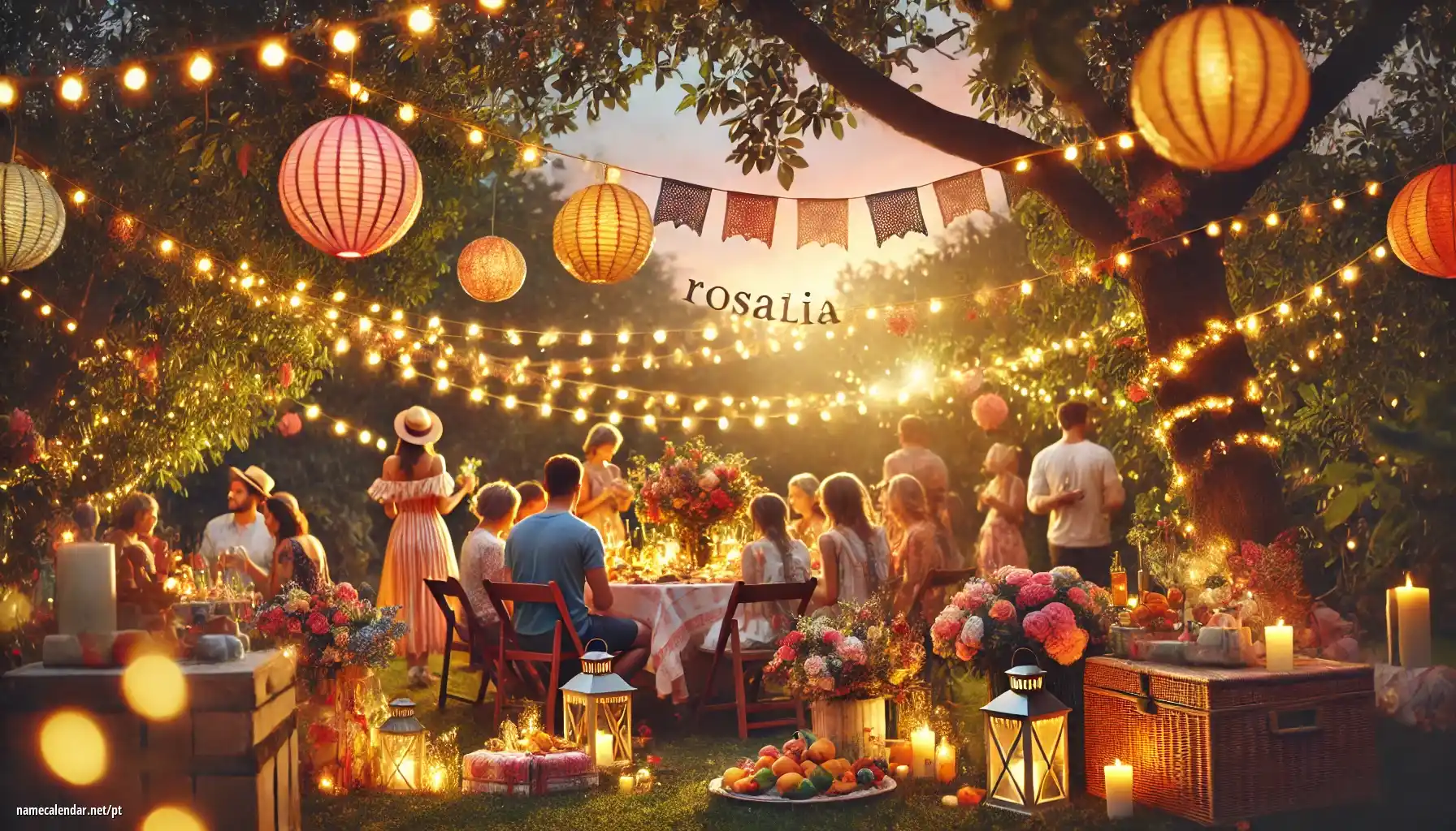 Celebração do dia do nome e nome - Rosalia