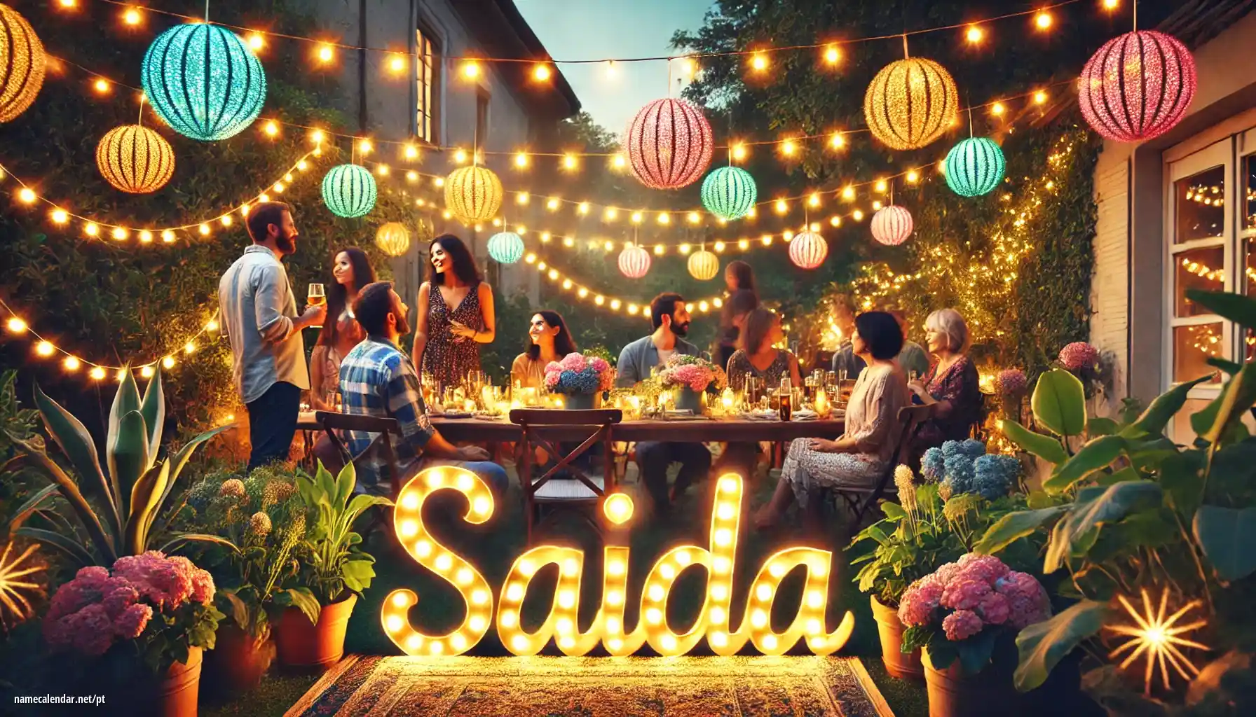 Celebração do dia do nome e nome - Saida