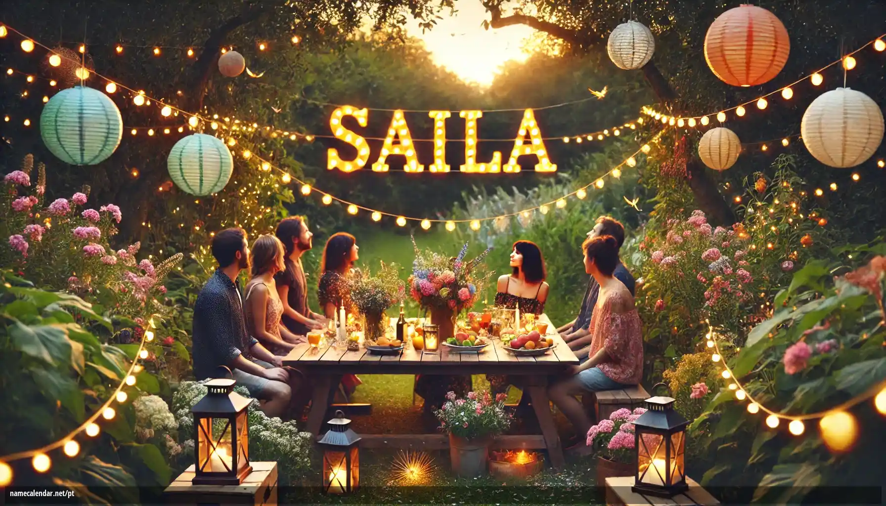 Celebração do dia do nome e nome - Saila