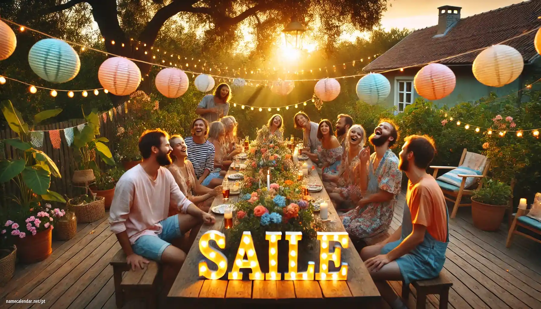 Celebração do dia do nome e nome - Saile