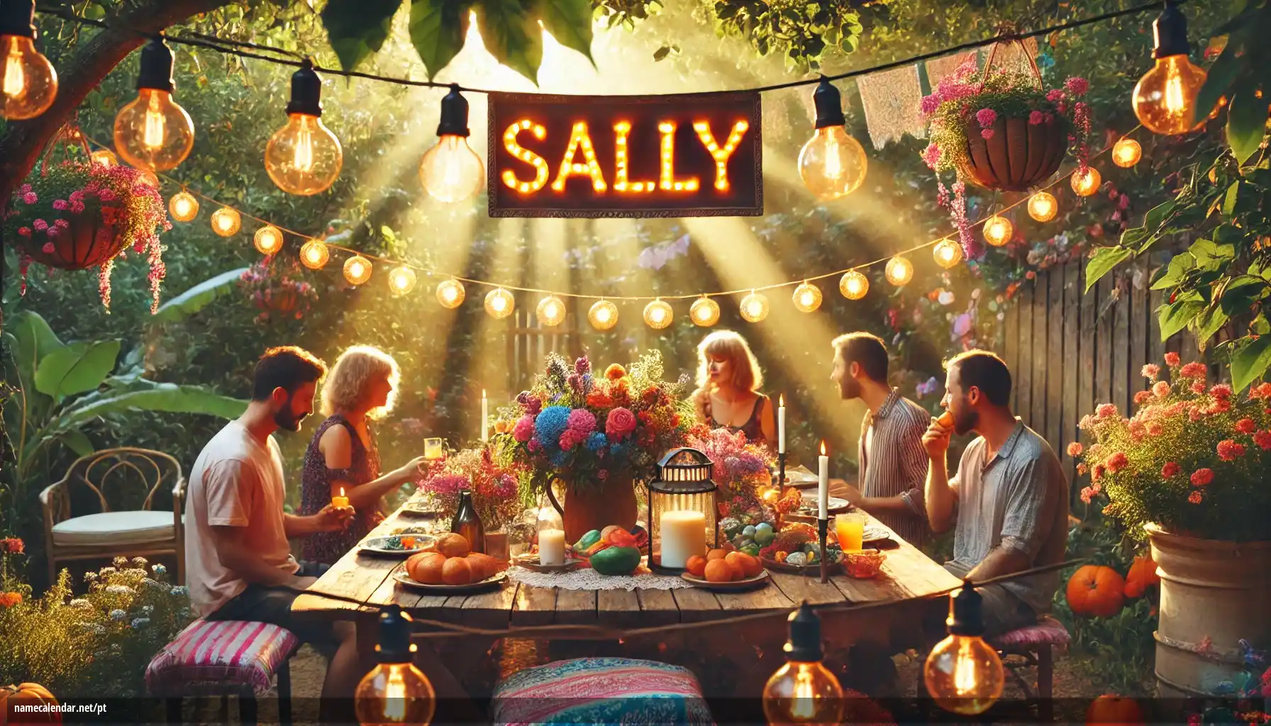 Celebração do dia do nome e nome - Sally