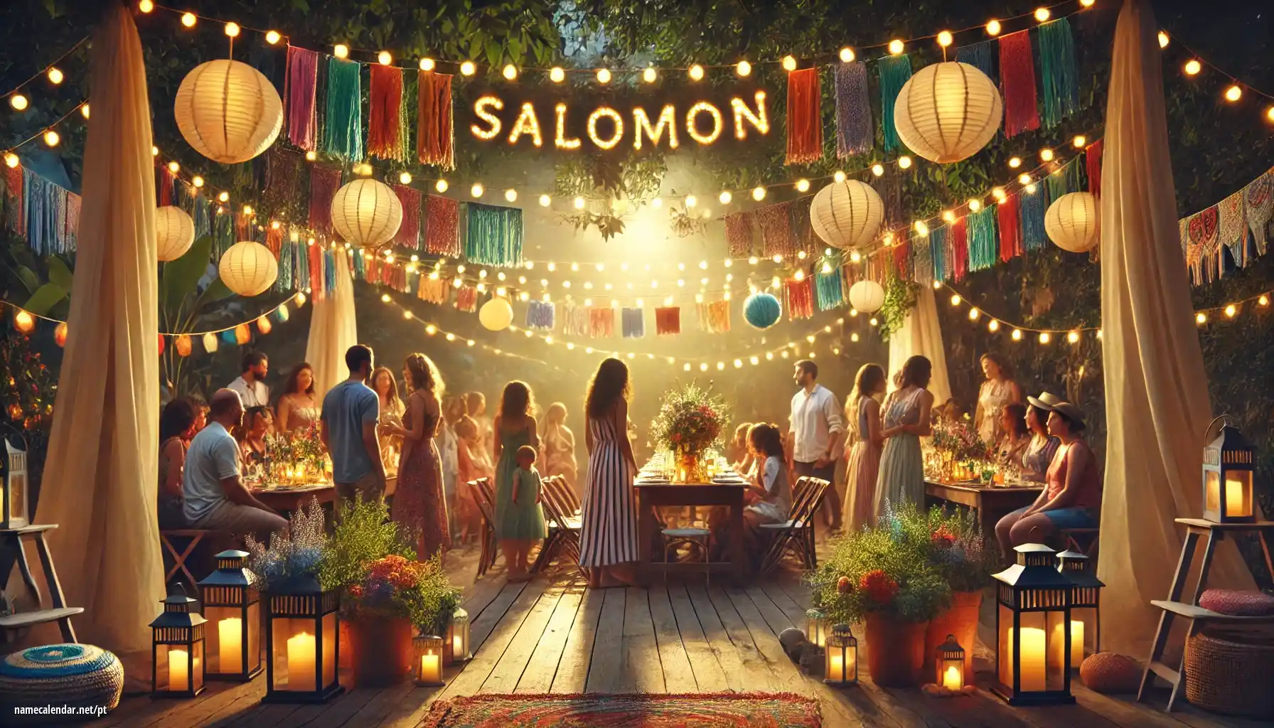 Celebração do dia do nome e nome - Salomón