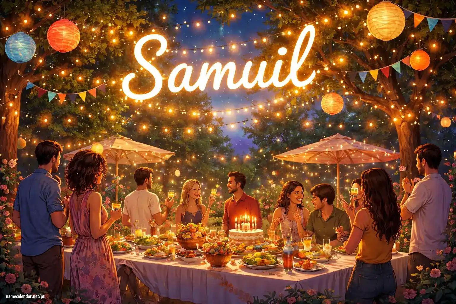 Celebração do dia do nome e nome - Samuil