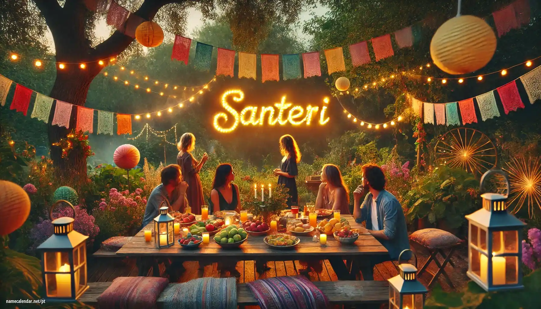 Celebração do dia do nome e nome - Santeri