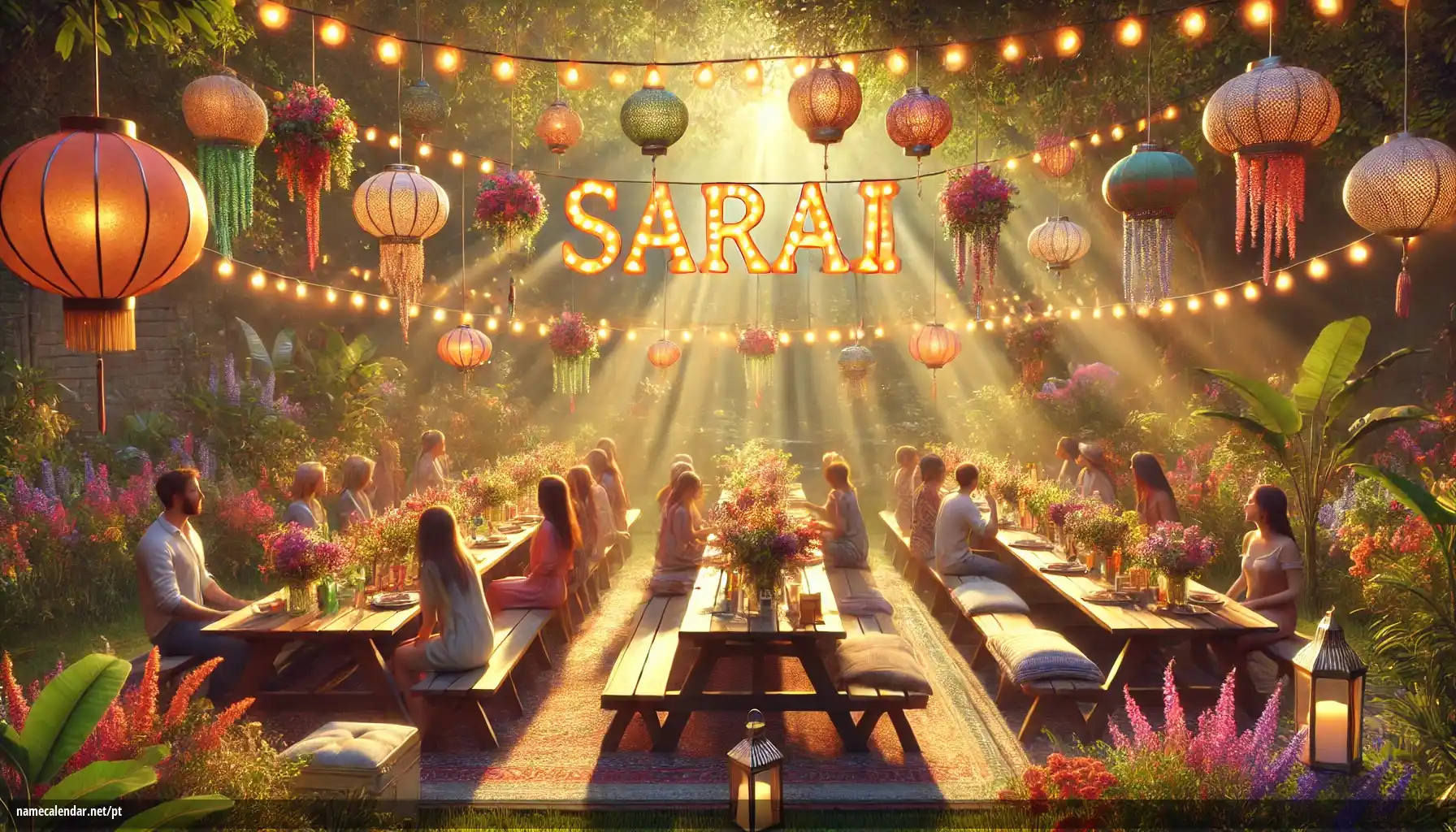 Celebração do dia do nome e nome - Sarai