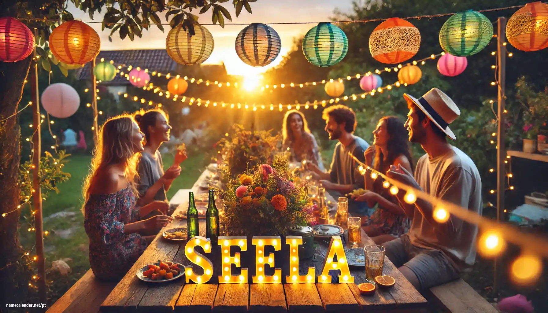 Celebração do dia do nome e nome - Seela