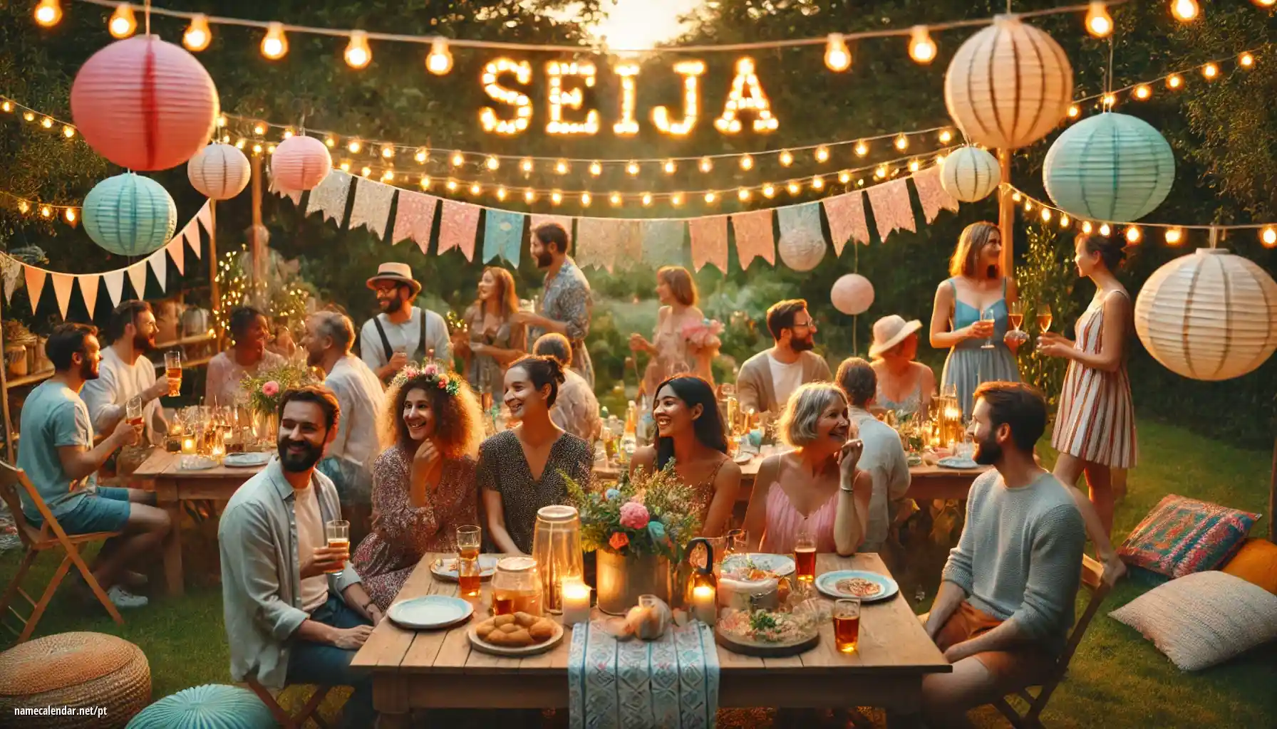 Celebração do dia do nome e nome - Seija