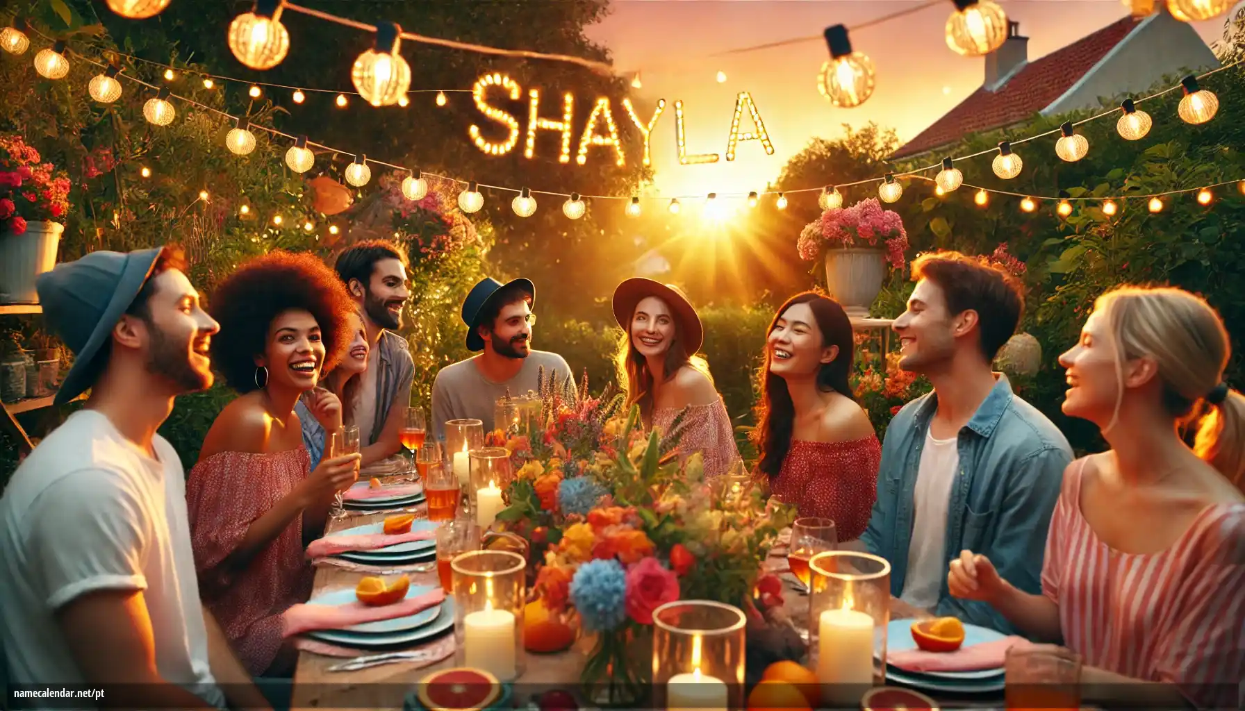 Celebração do dia do nome e nome - Shayla