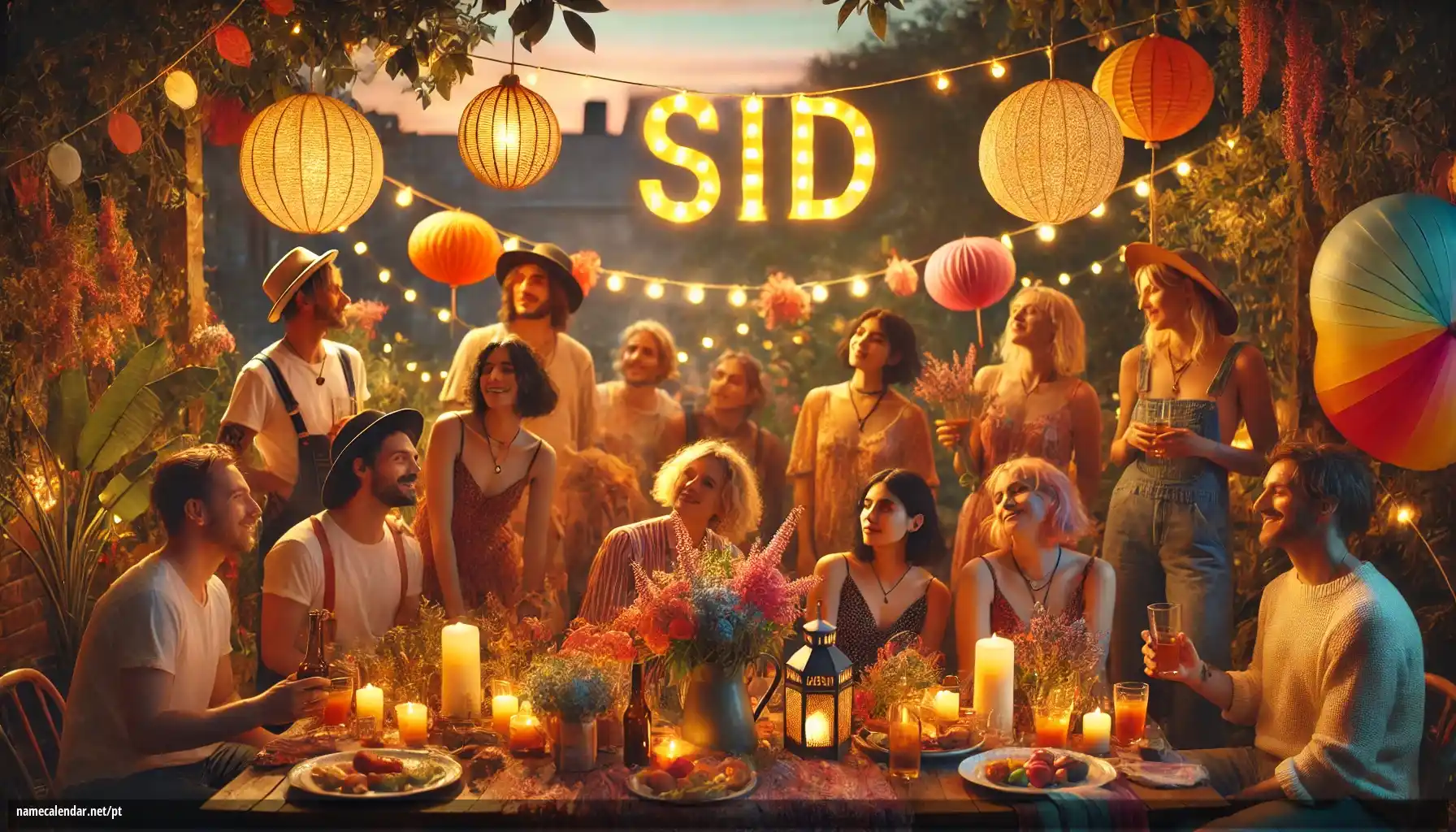 Celebração do dia do nome e nome - Sid