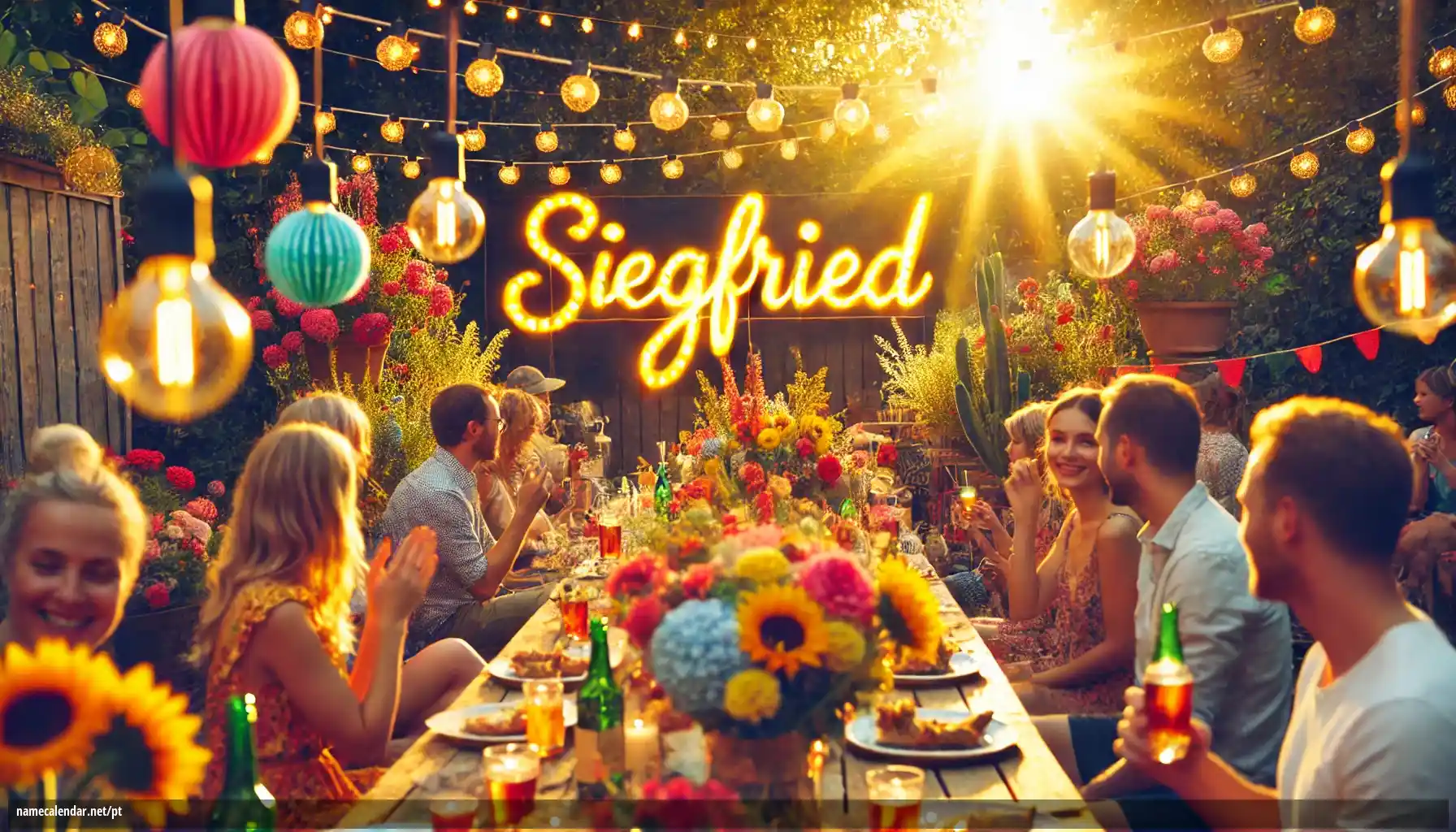 Celebração do dia do nome e nome - Siegfried