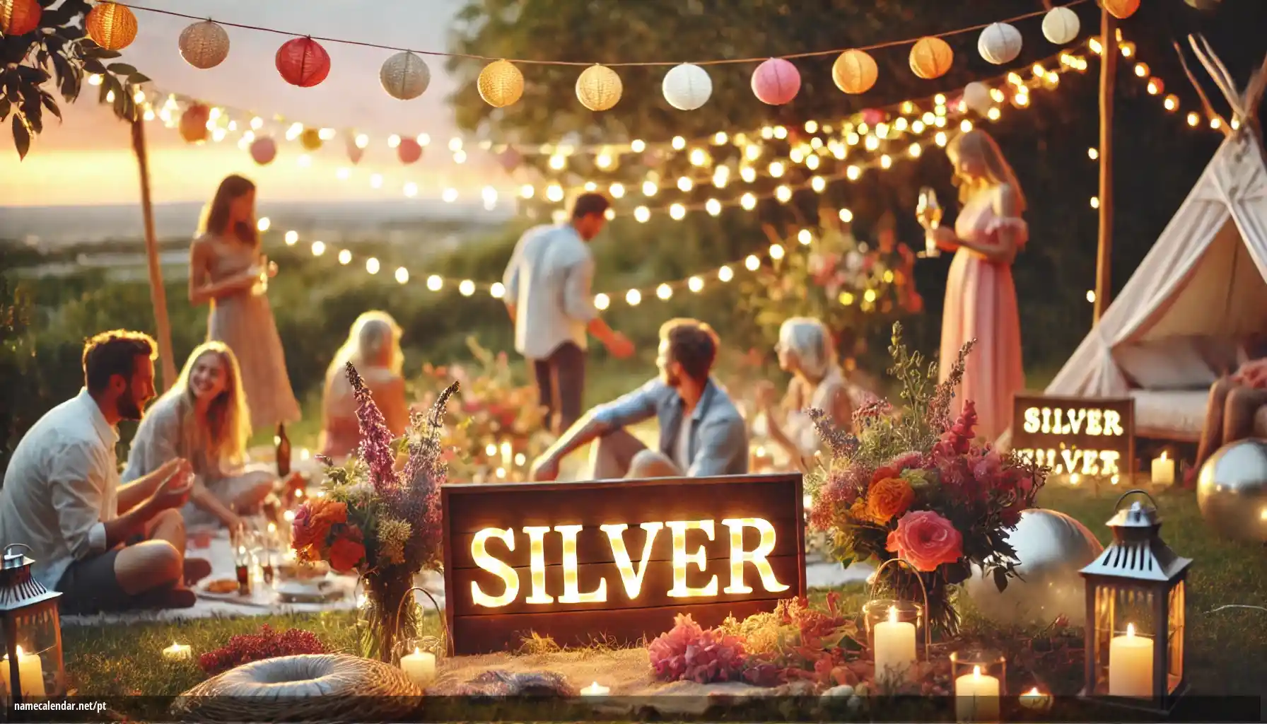 Celebração do dia do nome e nome - Silver