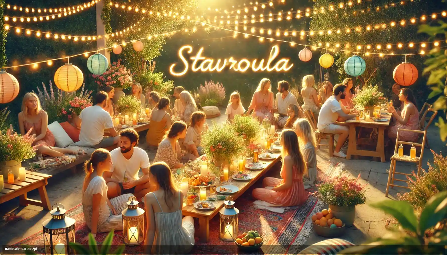 Celebração do dia do nome e nome - Stavroula