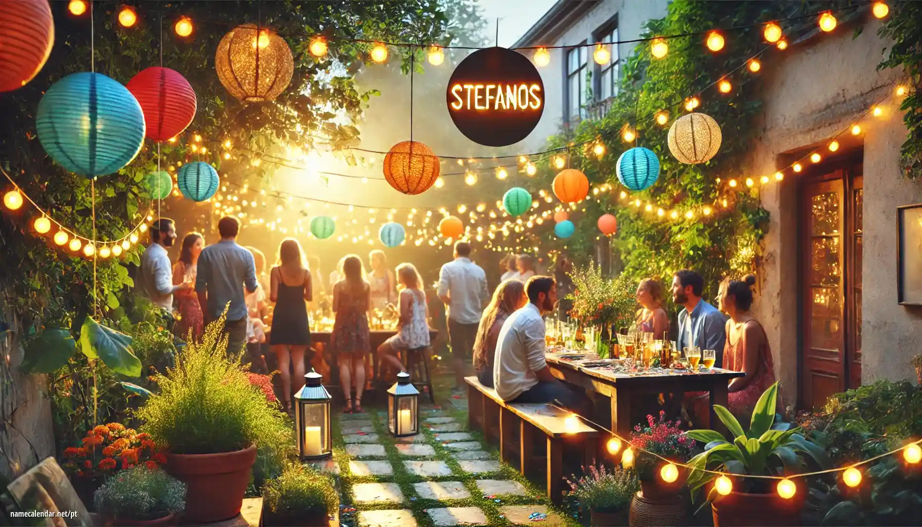 Celebração do dia do nome e nome - Stefanos