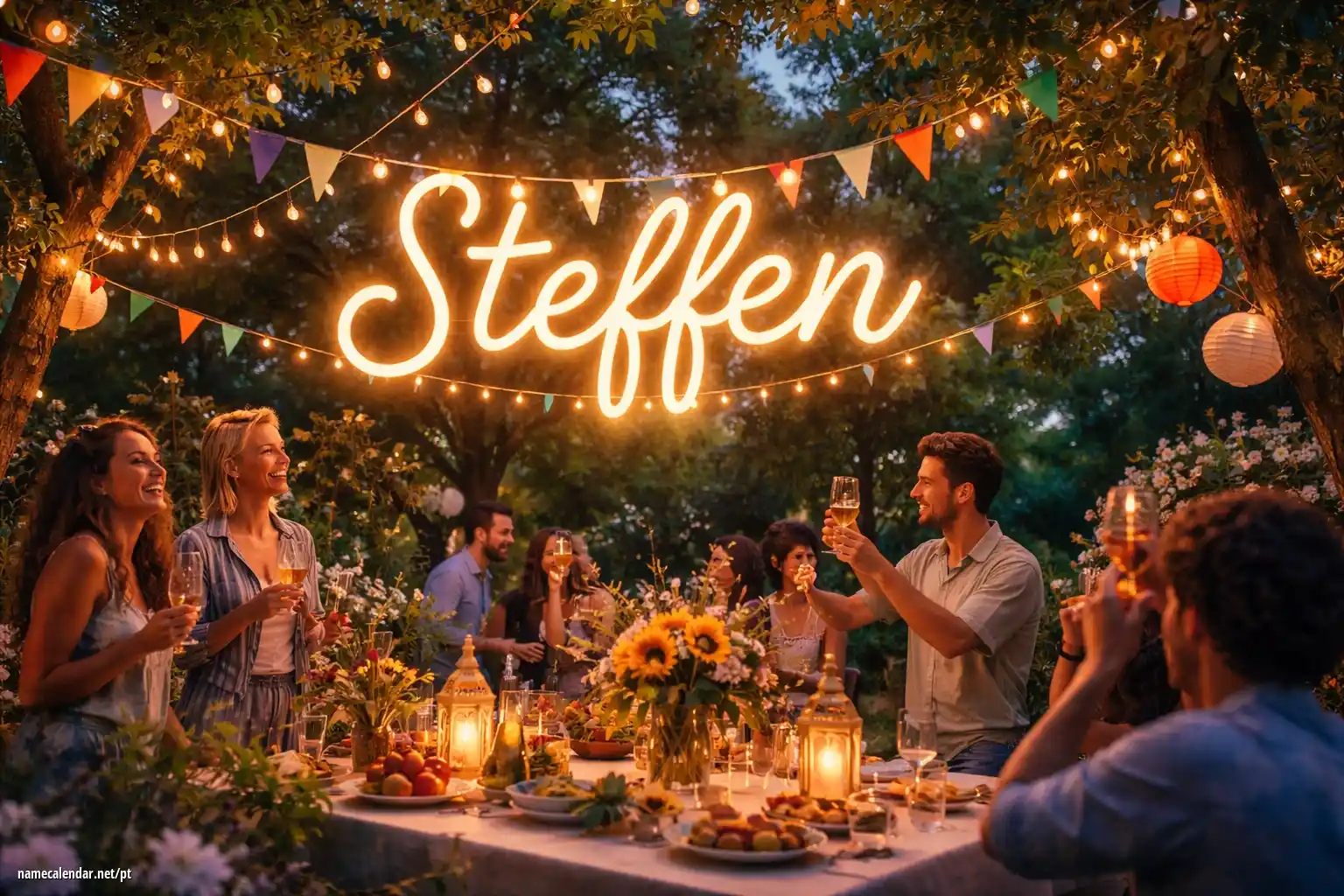 Celebração do dia do nome e nome - Steffen