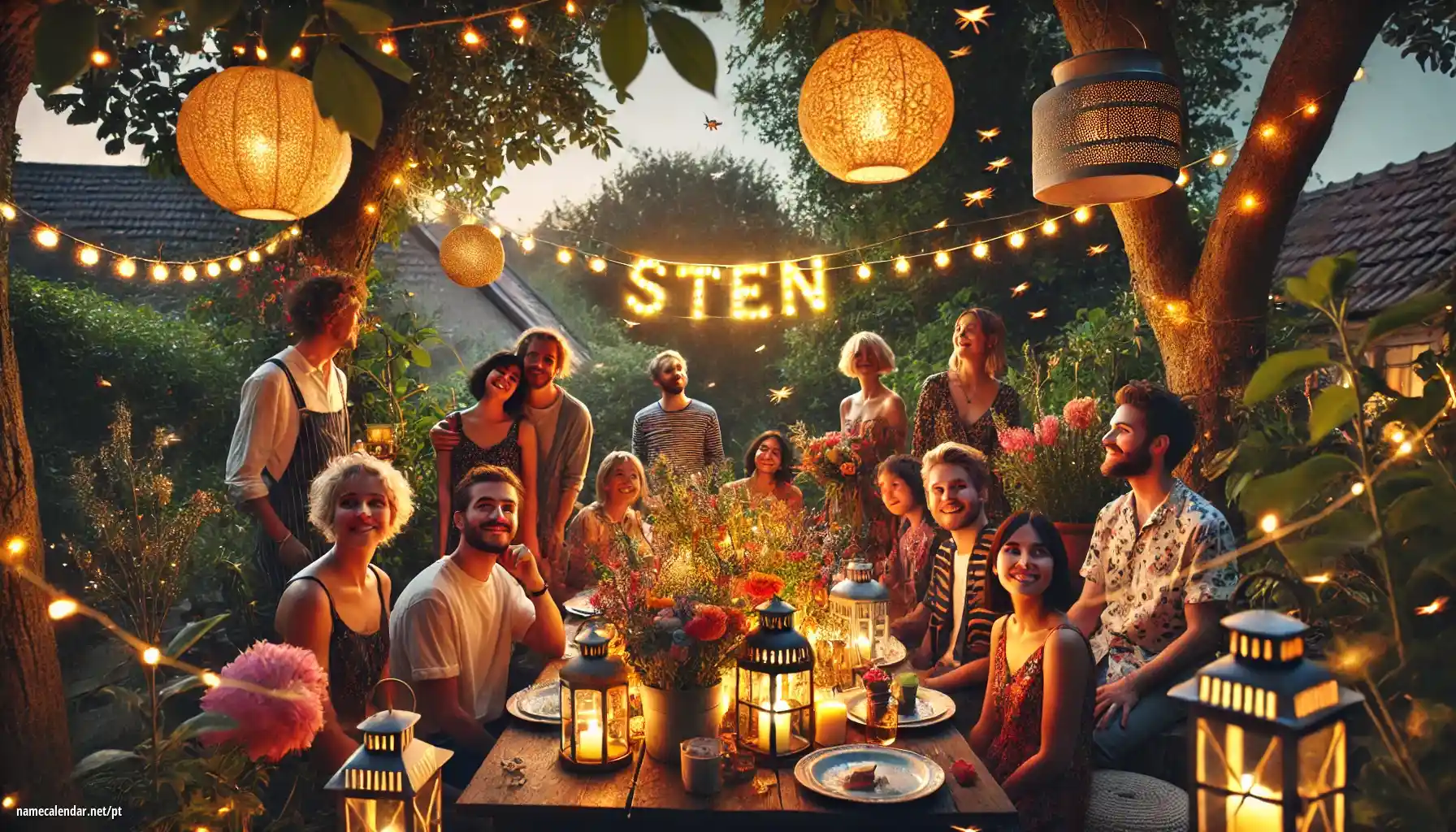 Celebração do dia do nome e nome - Sten