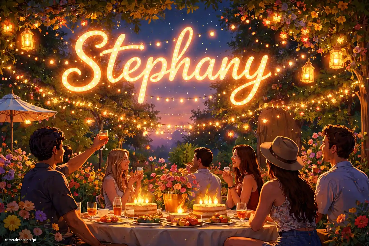 Celebração do dia do nome e nome - Stephany