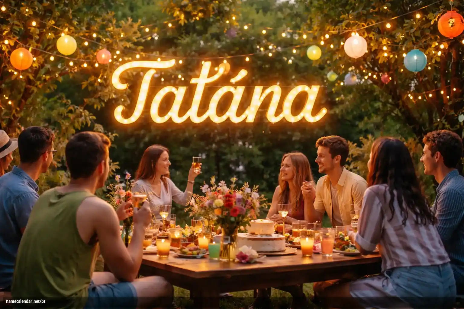 Celebração do dia do nome e nome - Taťána