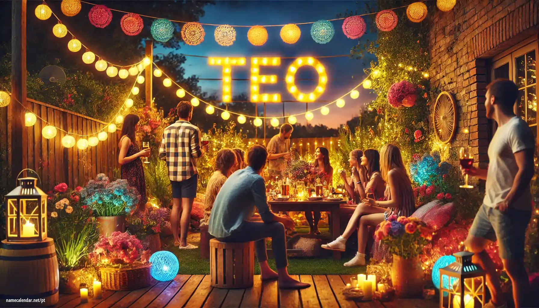 Celebração do dia do nome e nome - Teo