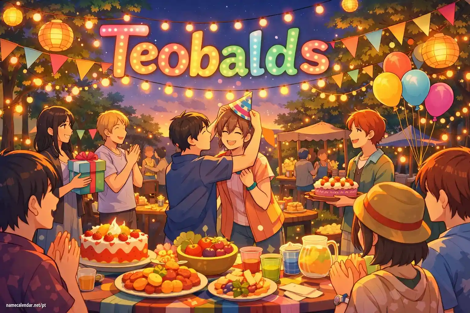 Celebração do dia do nome e nome - Teobalds