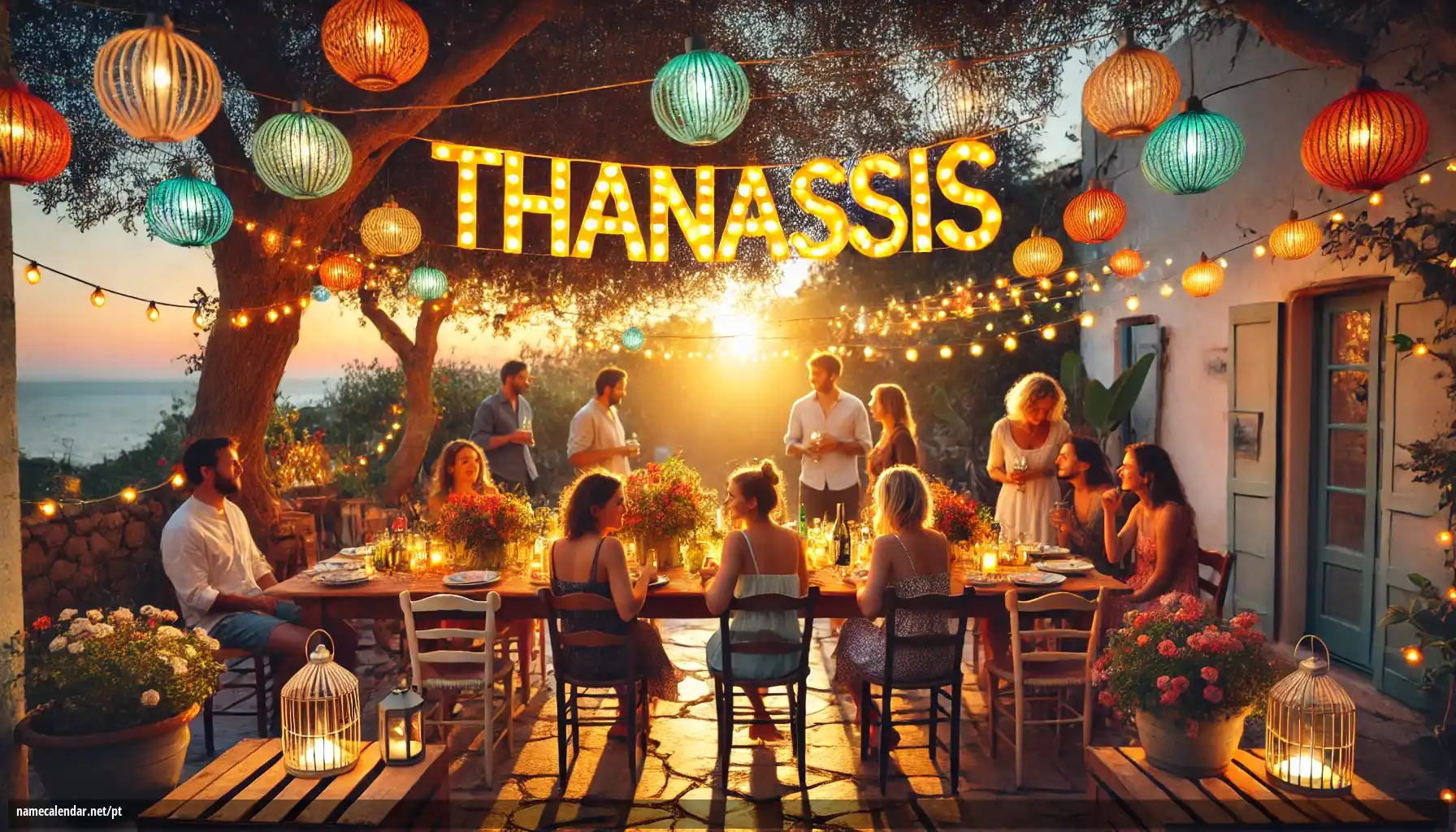 Celebração do dia do nome e nome - Thanassis