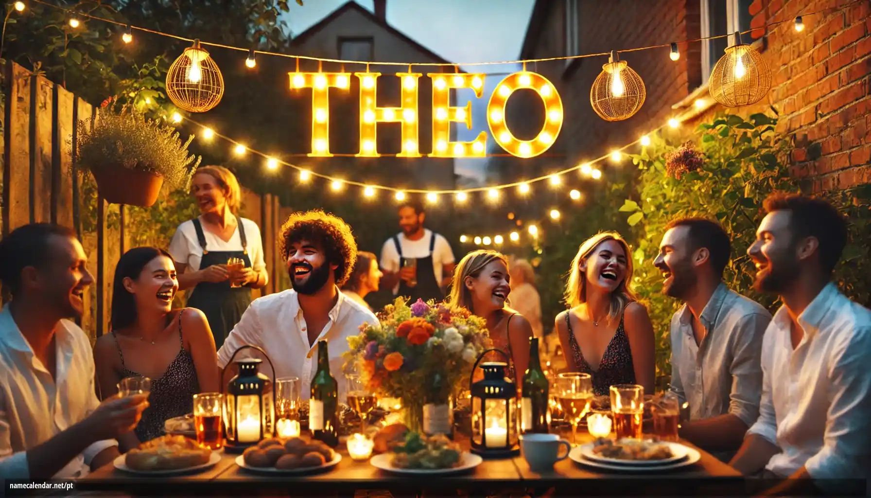 Celebração do dia do nome e nome - Theo