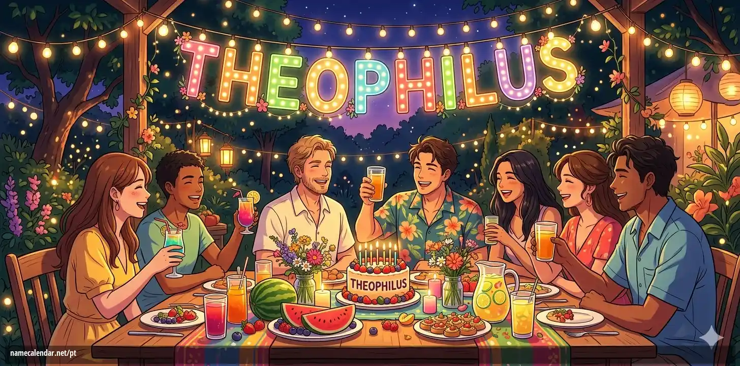 Celebração do dia do nome e nome - Theophilus