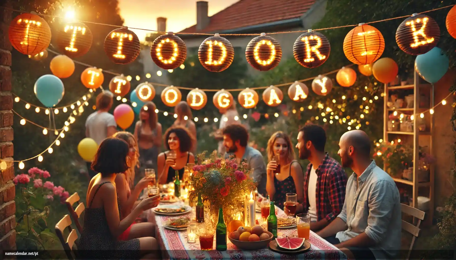 Celebração do dia do nome e nome - Todor