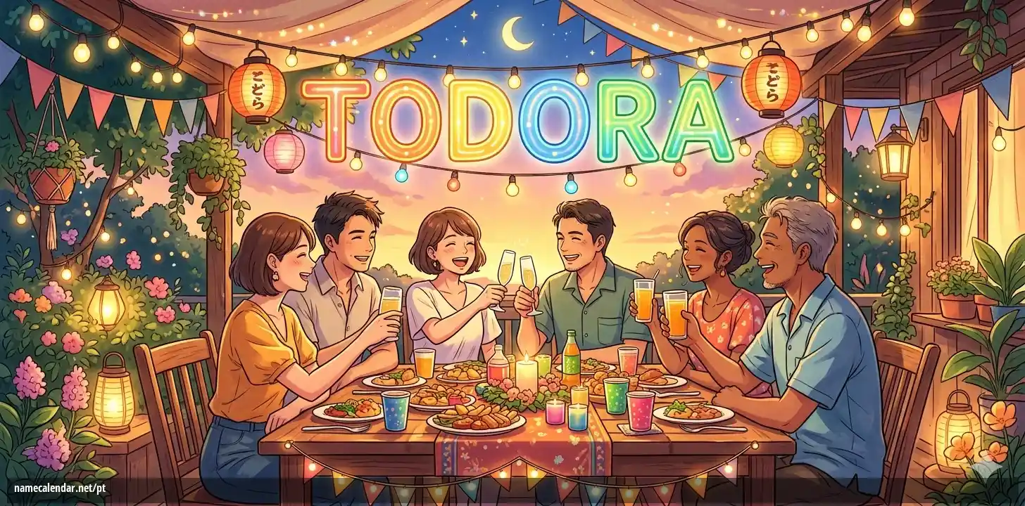Celebração do dia do nome e nome - Todora