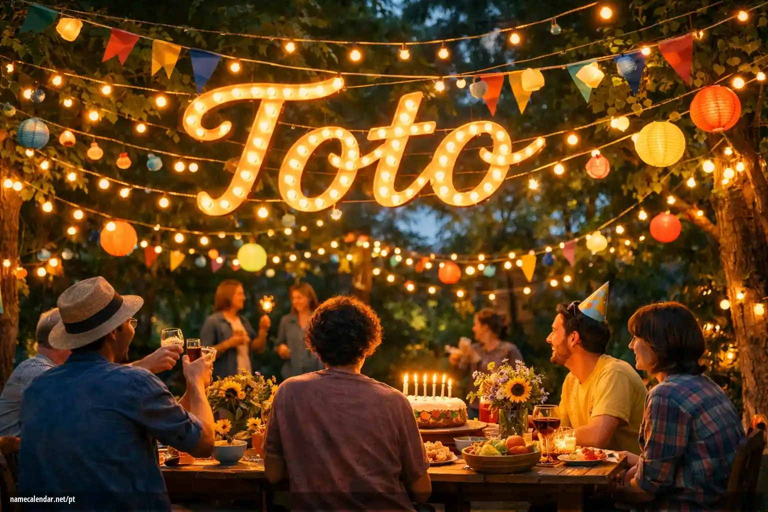Celebração do dia do nome e nome - Toto