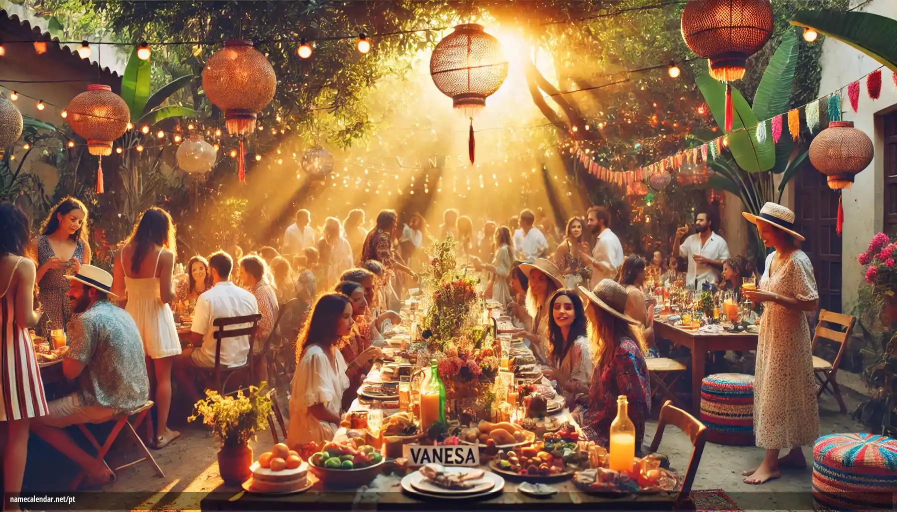 Celebração do dia do nome e nome - Vanesa