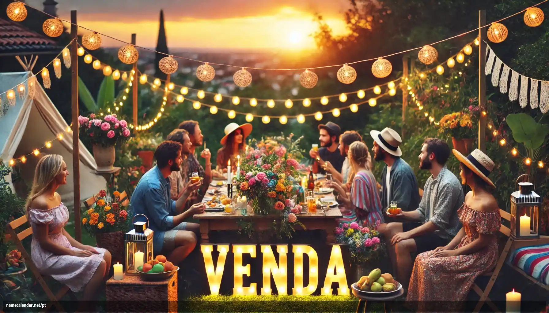 Celebração do dia do nome e nome - Venda