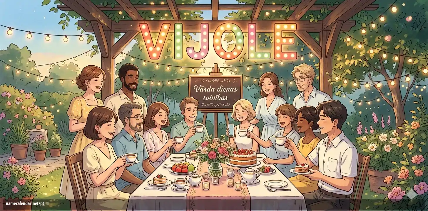 Celebração do dia do nome e nome - Vijole