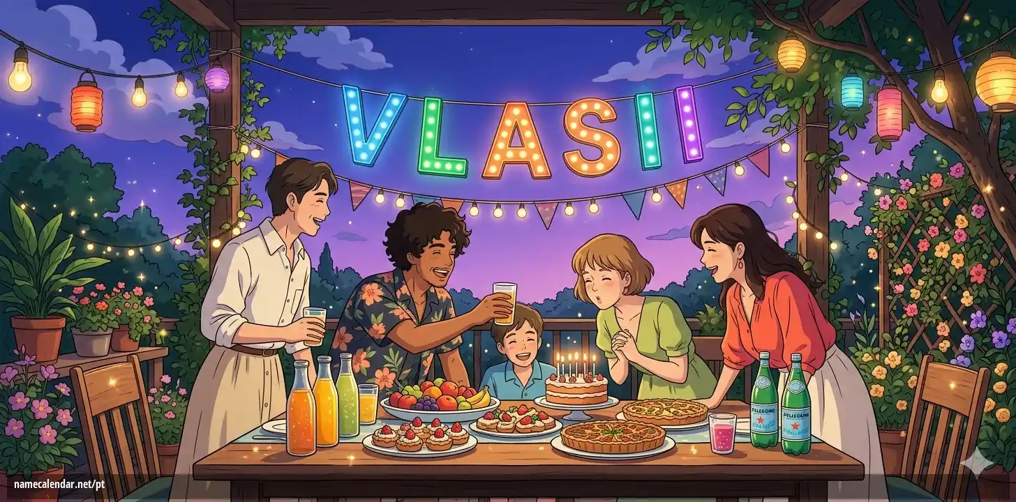 Celebração do dia do nome e nome - Vlasii