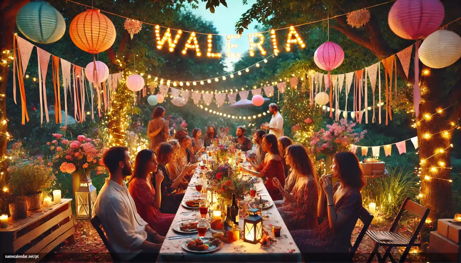 Celebração do dia do nome e nome - Waleria