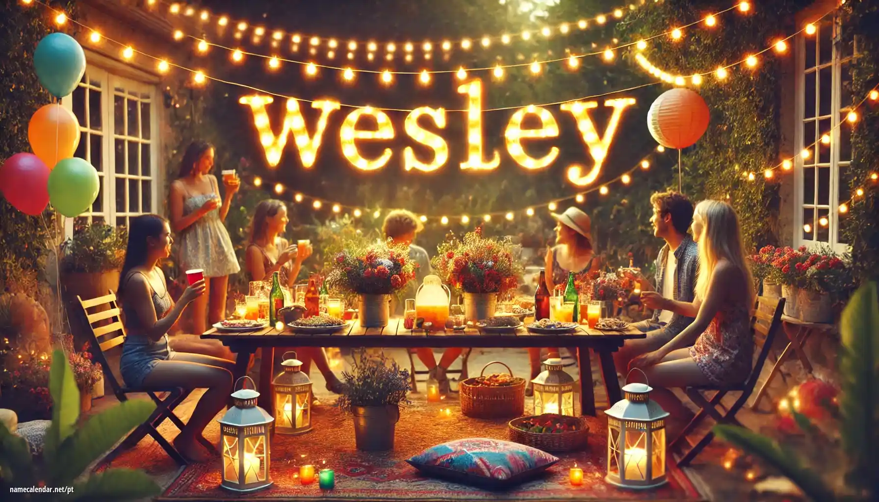 Celebração do dia do nome e nome - Wesley