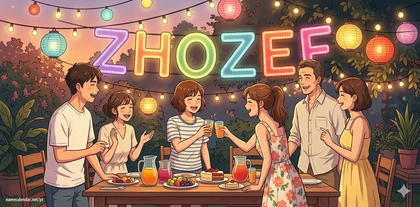 Celebração do dia do nome e nome - Zhozef
