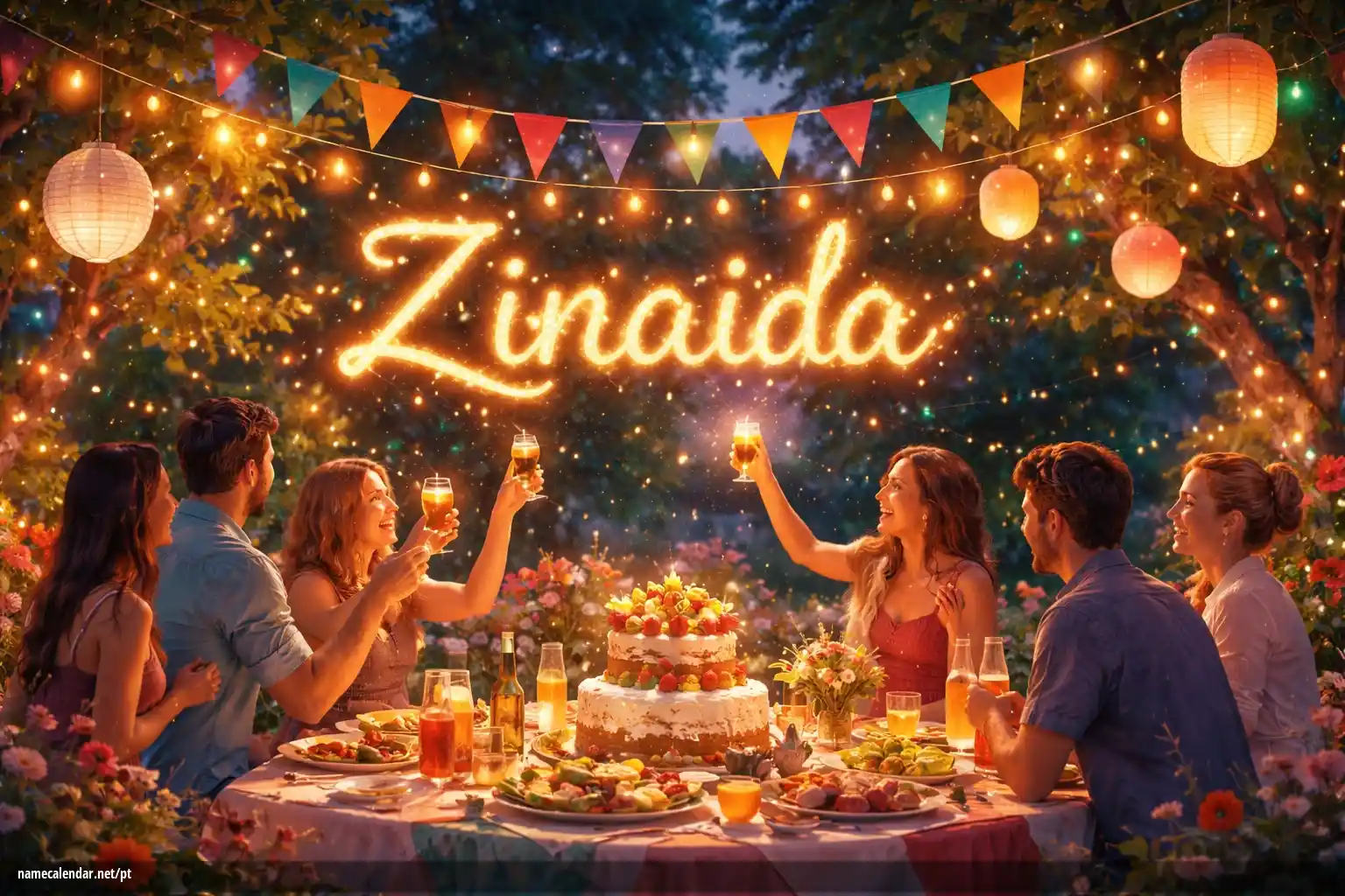 Celebração do dia do nome e nome - Zinaida