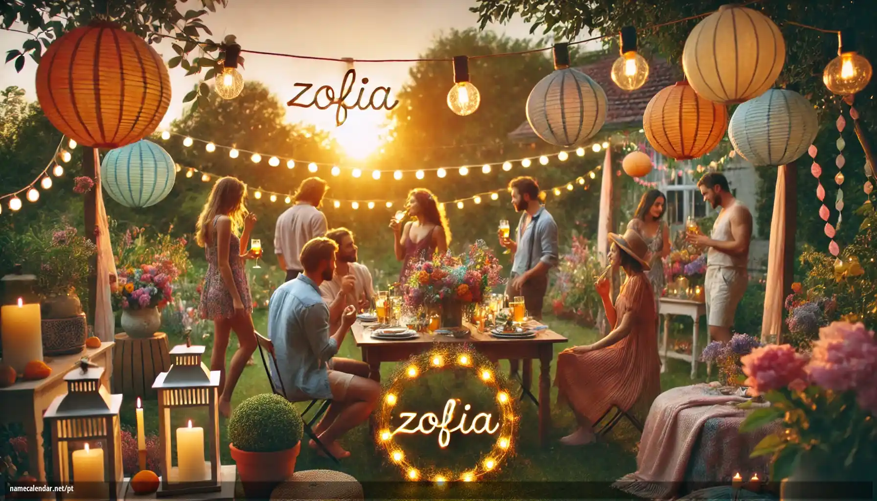 Celebração do dia do nome e nome - Zofia