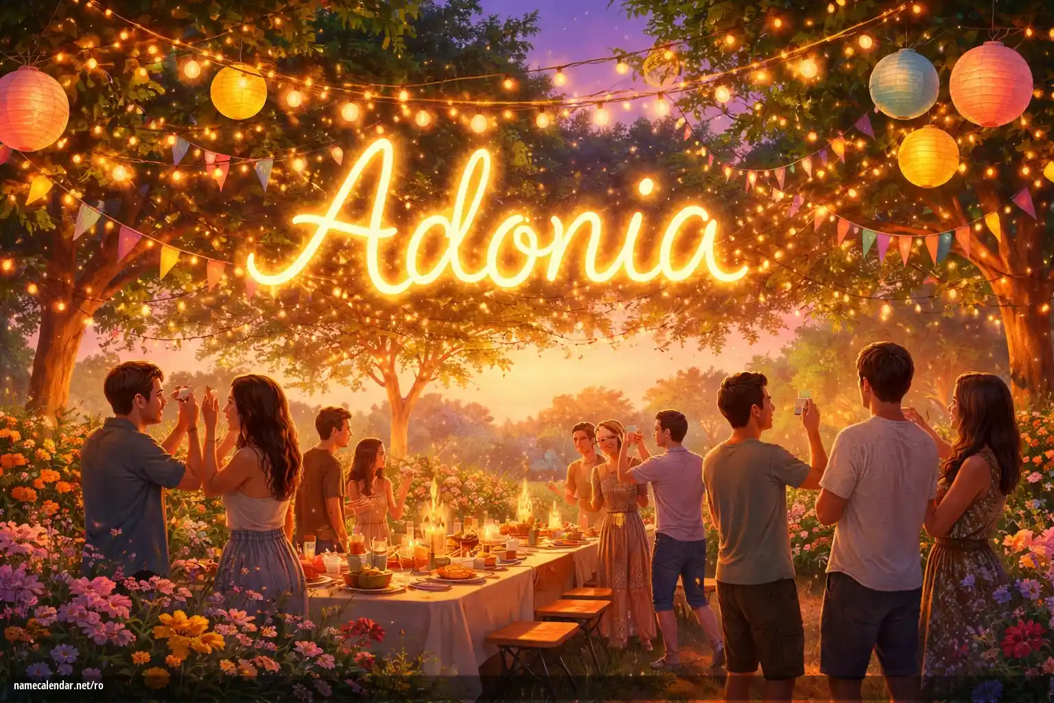 Sărbătorirea zilei onomastice și a numelui - Adonia