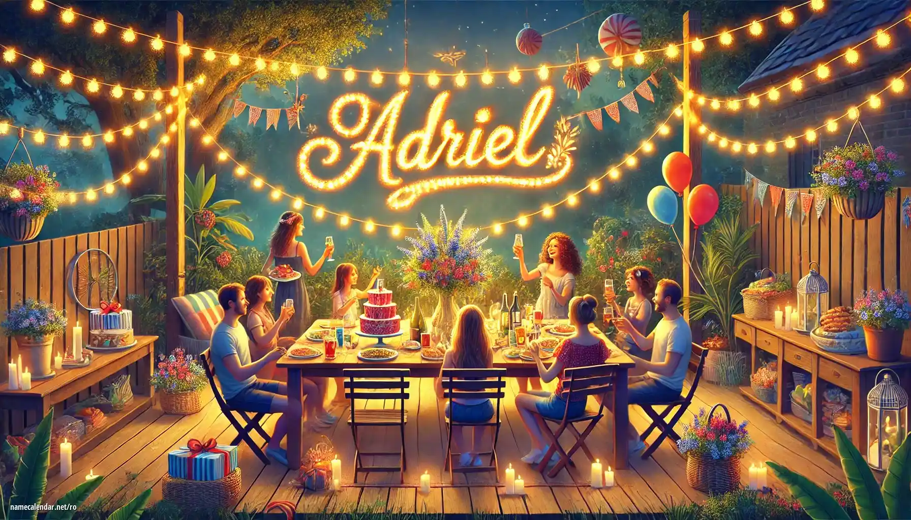 Sărbătorirea zilei onomastice și a numelui - Adriel