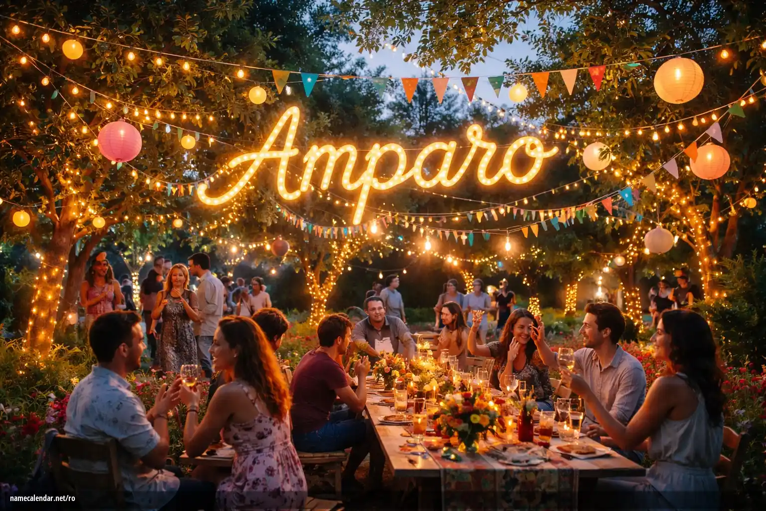 Sărbătorirea zilei onomastice și a numelui - Amparo