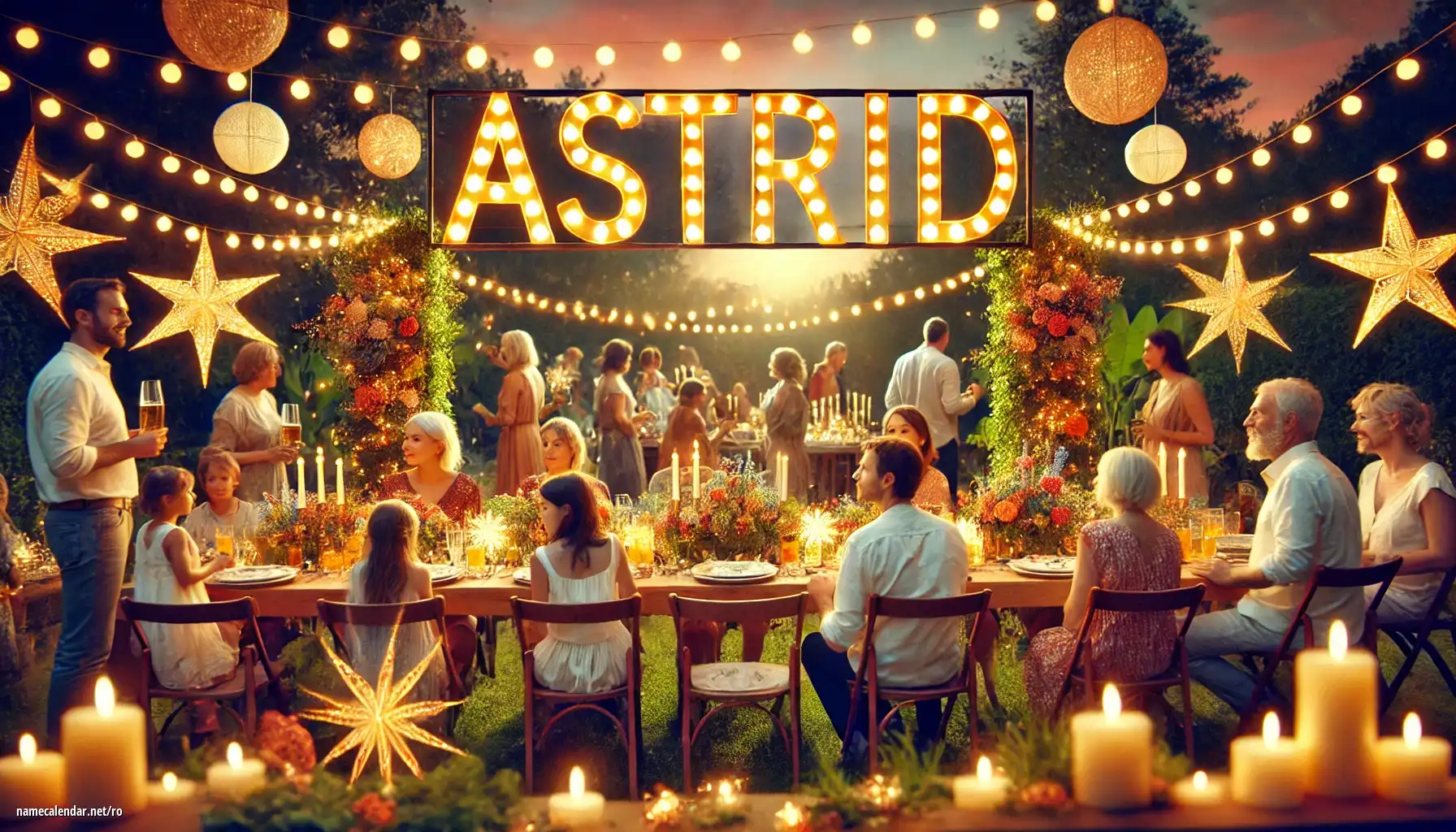 Sărbătorirea zilei onomastice și a numelui - Astrid