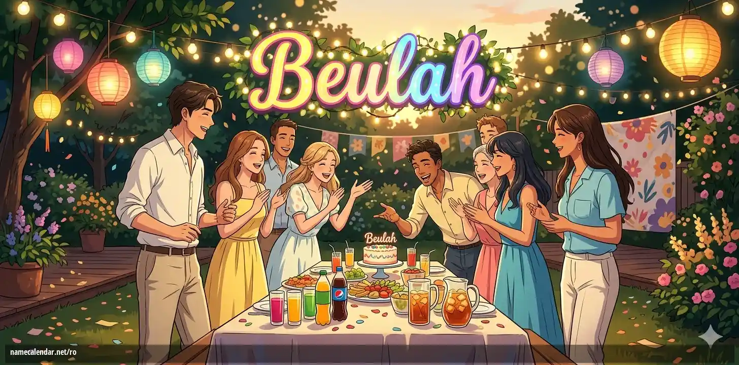 Sărbătorirea zilei onomastice și a numelui - Beulah