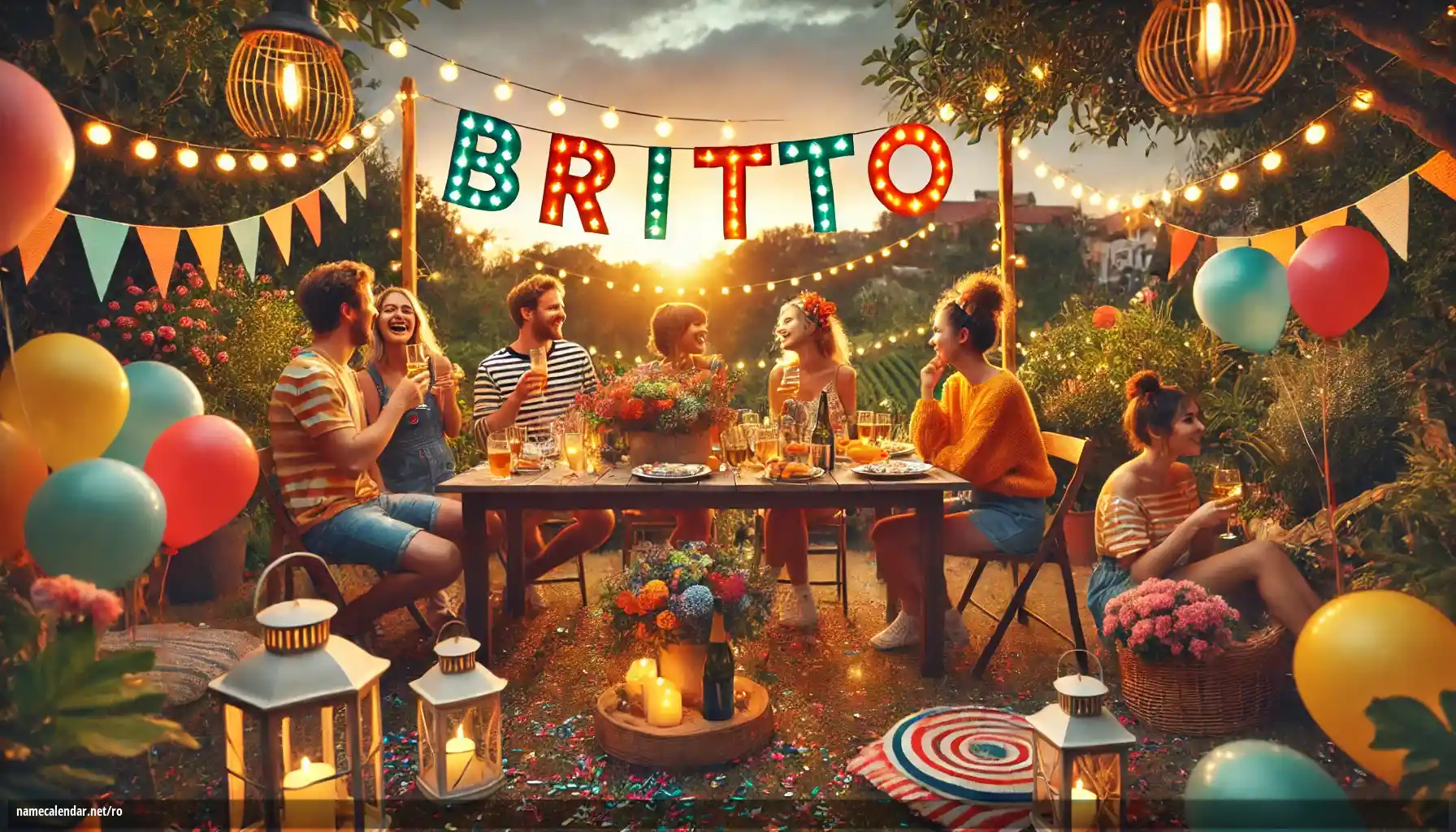 Sărbătorirea zilei onomastice și a numelui - Britto
