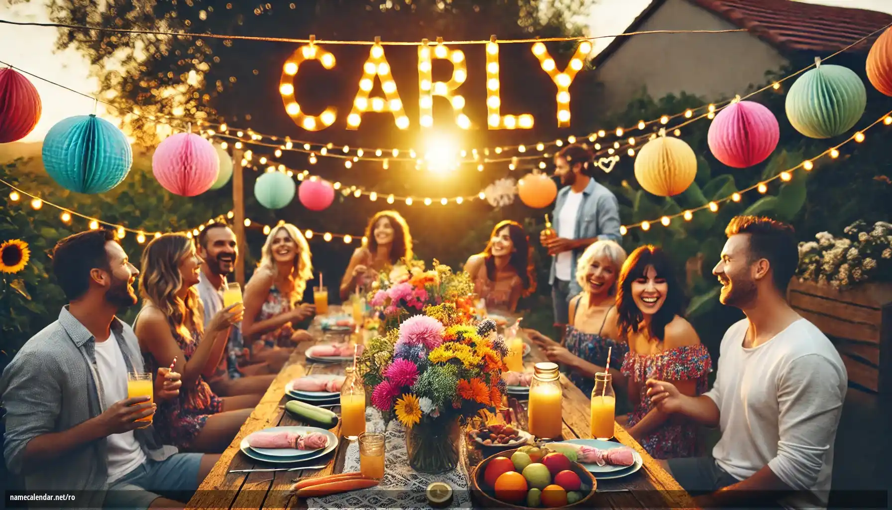 Sărbătorirea zilei onomastice și a numelui - Carly