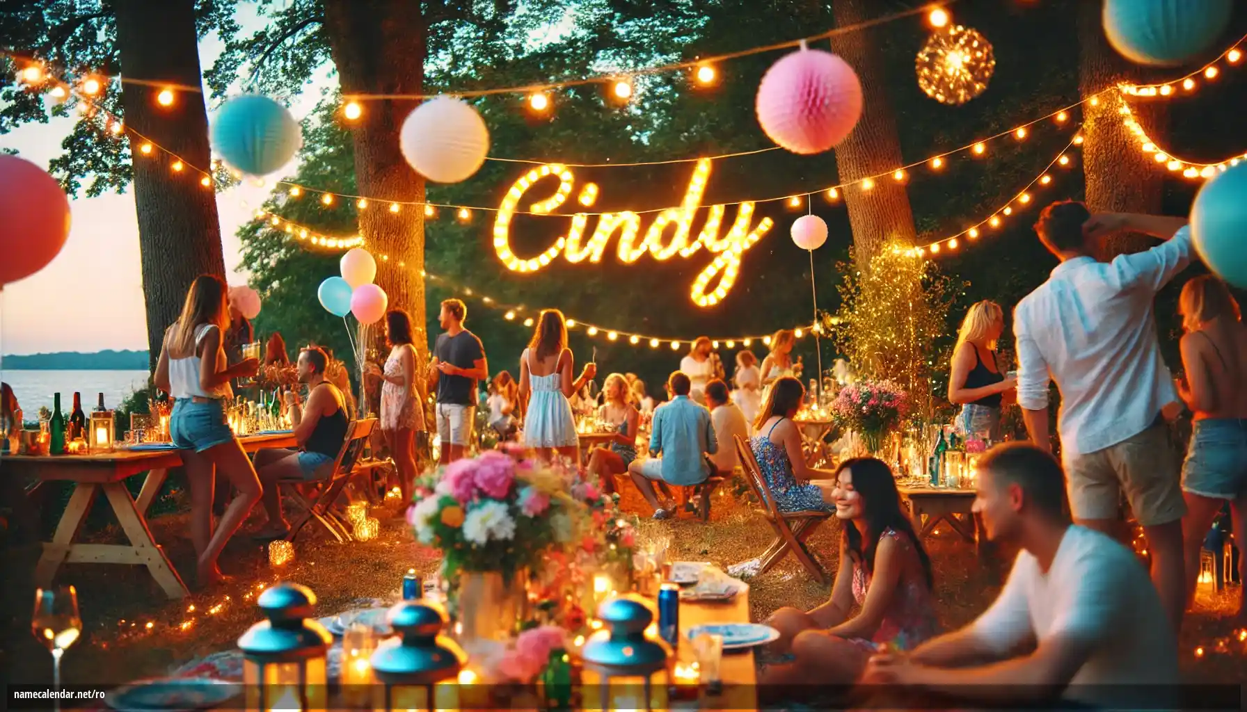 Sărbătorirea zilei onomastice și a numelui - Cindy