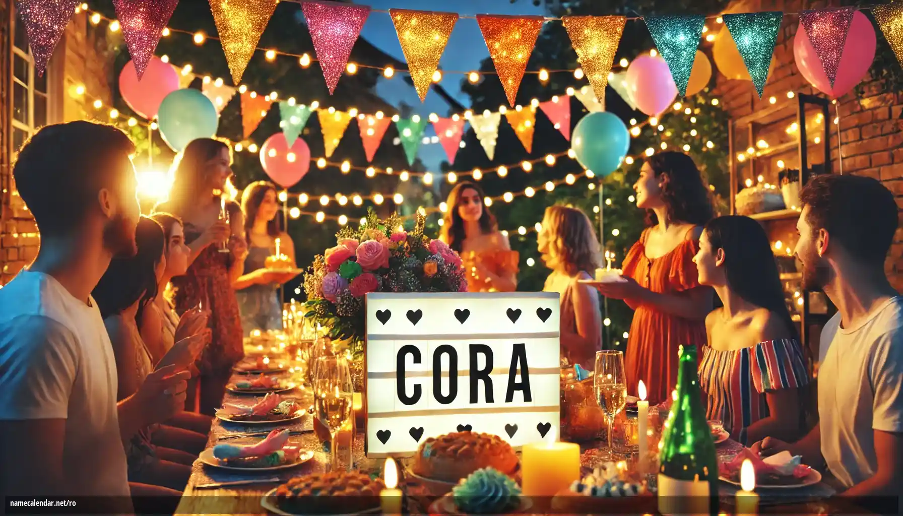 Sărbătorirea zilei onomastice și a numelui - Cora